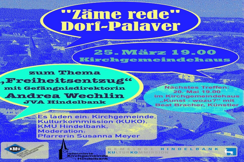 Donnerstag, 25. März, 19 Uhr, im Kirchgemeindehaus