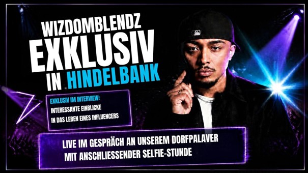 Dorf-Palaver "Risiken und Chancen von Social Media" mit dem Influencer wizdomblendz!